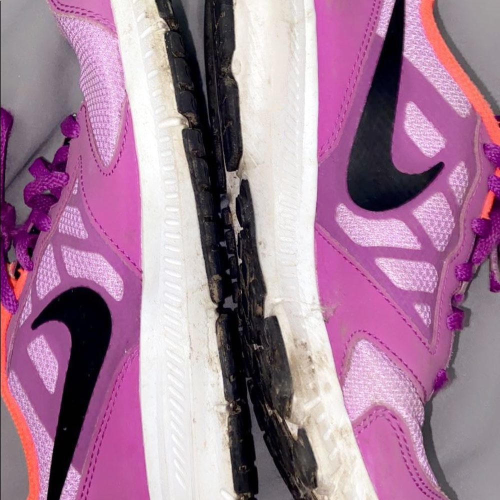 Purple Nike shoes